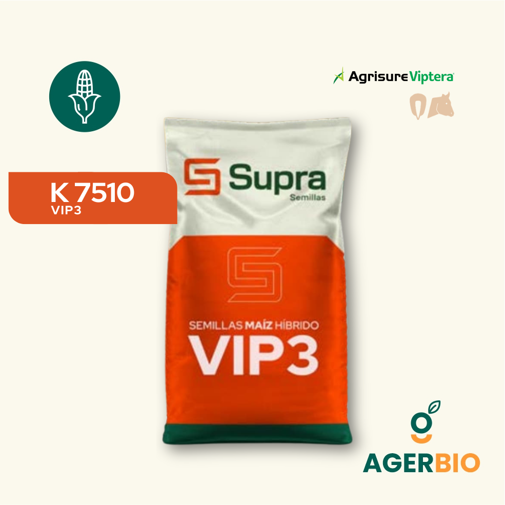 Semillas de maíz híbrido Supra K 7510 VIP3 AGERBIO